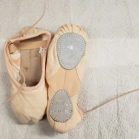 Raheema -- Children's Canvas Split Sole Ballet -- Pink