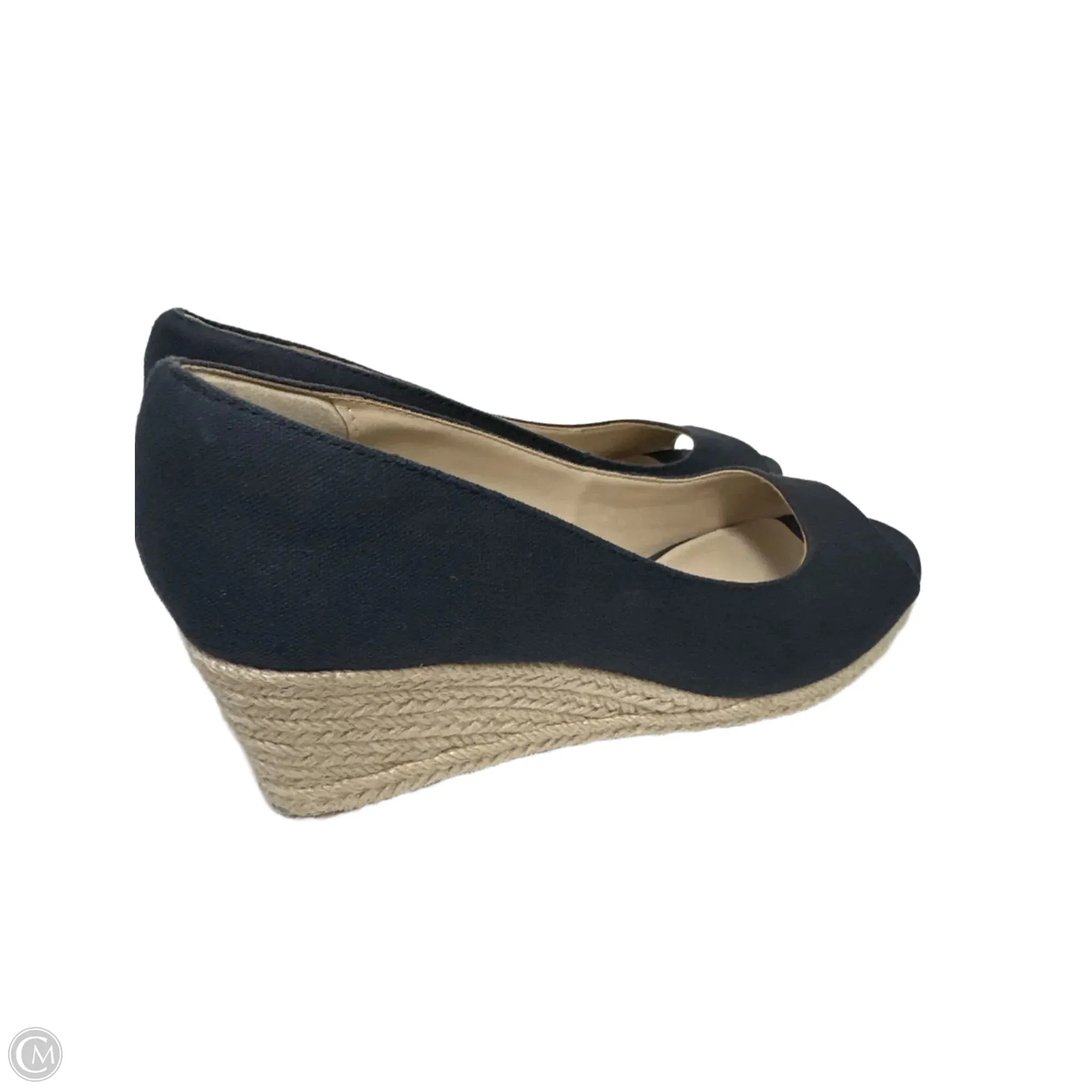 Shoes Heels Wedge By Bandolino In Navy, Size: 8.5