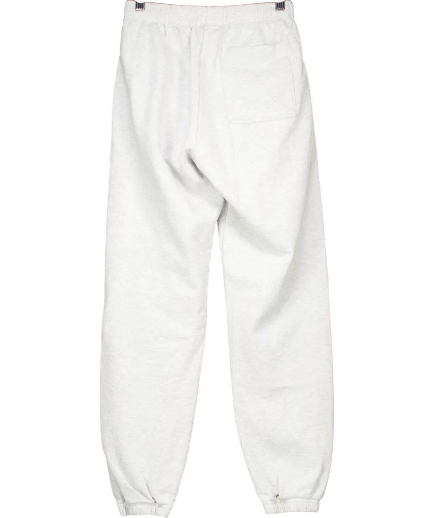 Sporty & Rich Grey Logo Cuffed Joggers UK XS