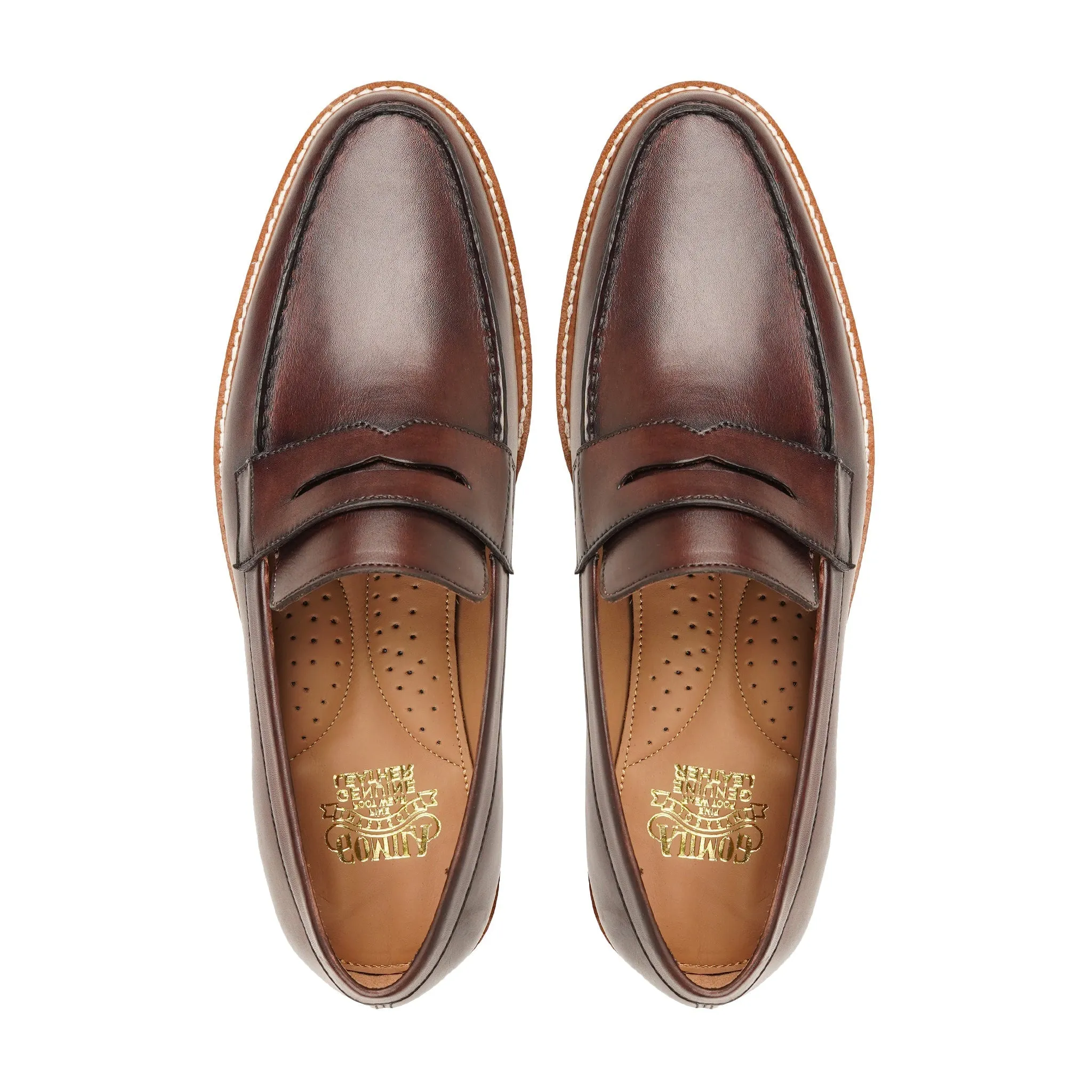 Tivoli - Men's Reddish Brown Calf Leather Loafer