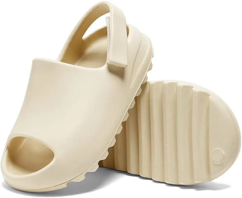 Toddler Little Kids Slides Sandals, Kid Summer Slip On Slides Sandals,Slippers with Strap Anti-slip Water Shoes??Indoor Outdoor Lightweight Slippers Sandals for Boys and Girls