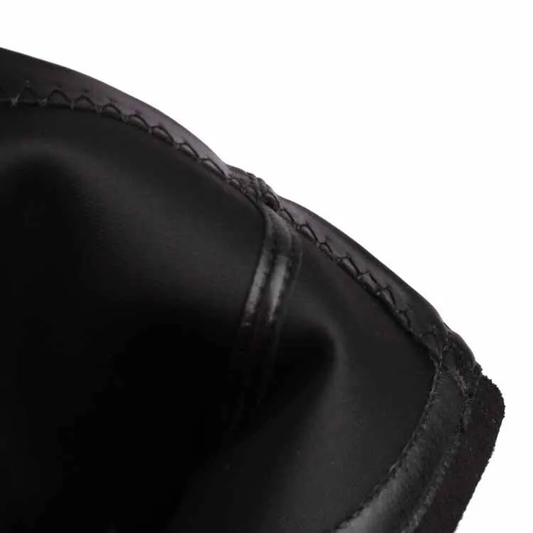 Women's chunky heeled fashion boots plus size trendy short bootie