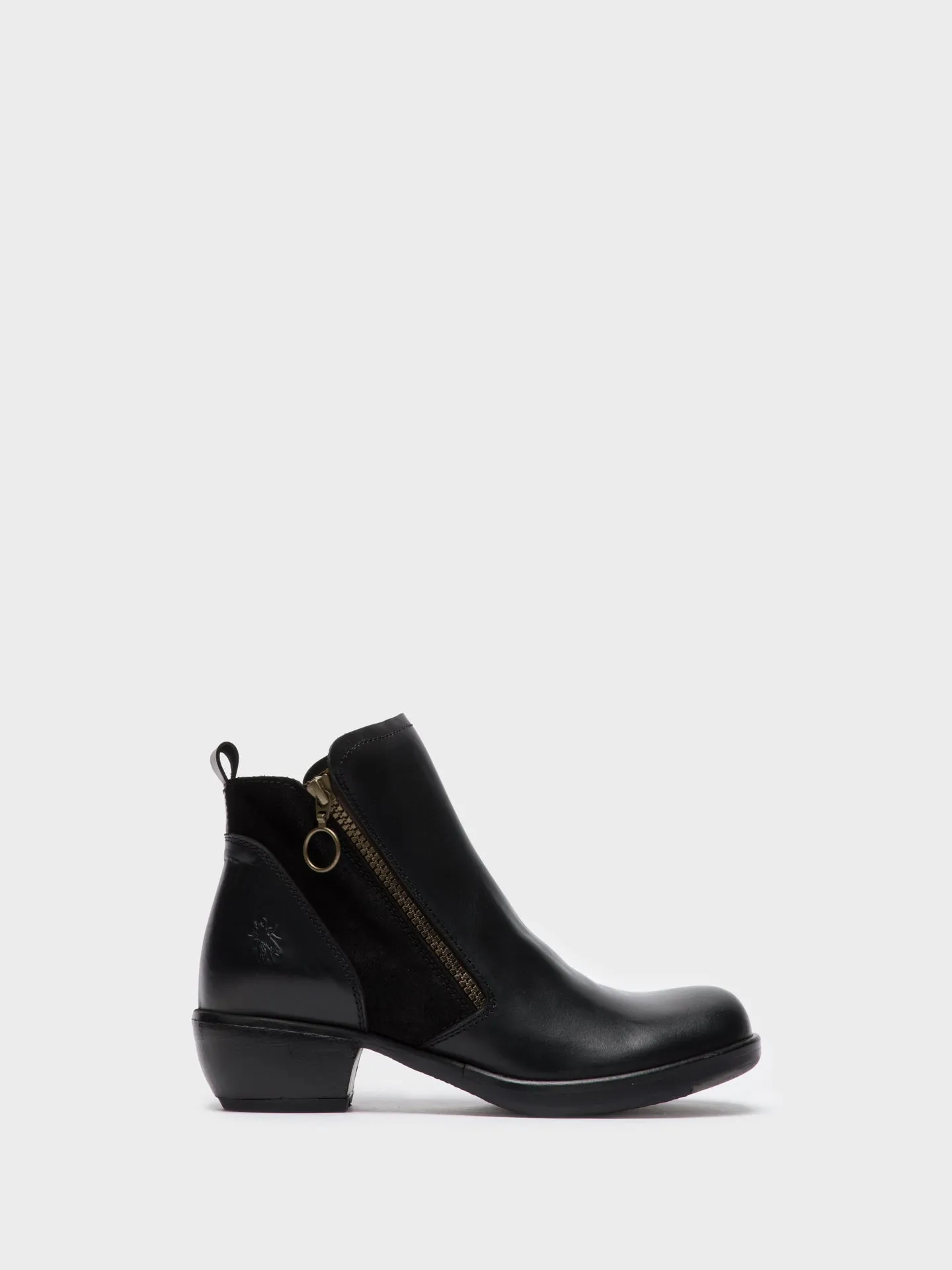 Zip Up Ankle Boots MELI BLACK
